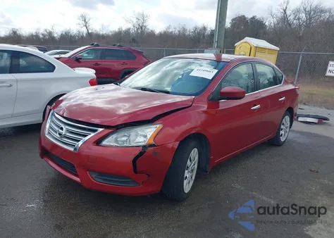 2013 Nissan Sentra Sv z USA, uszkodzony, nr VIN 3N1AB7AP6DL681487
